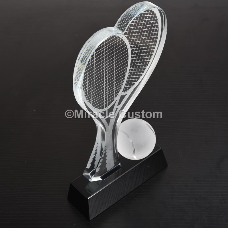 Custom tennis trophy