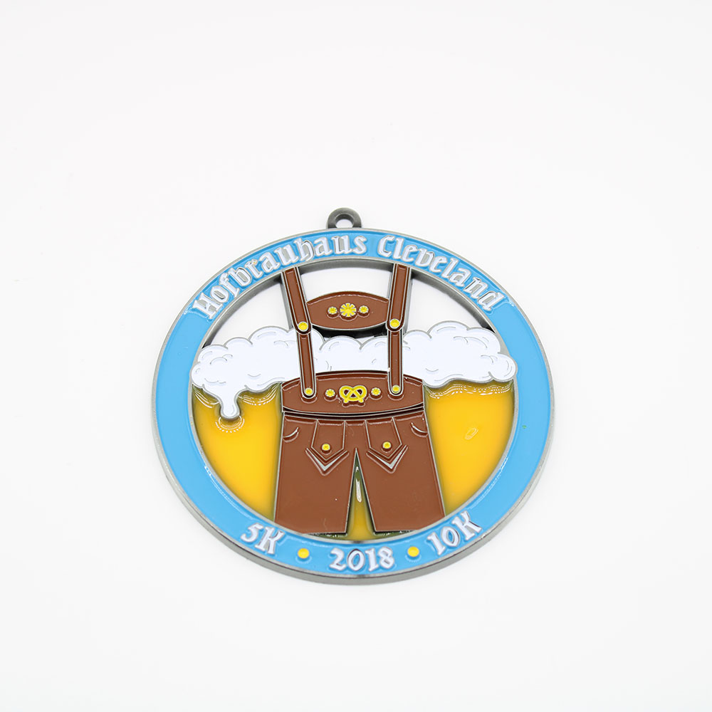Custom Designed Translucent Medallions 5k medals