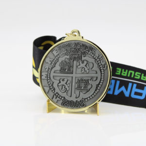 Custom Two Tone Plating Finish Medals