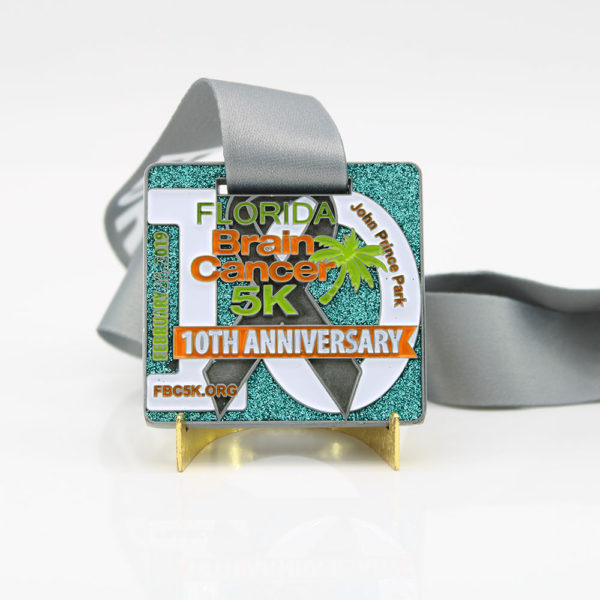 Custom 5K Running Event Medals Glitter Medals