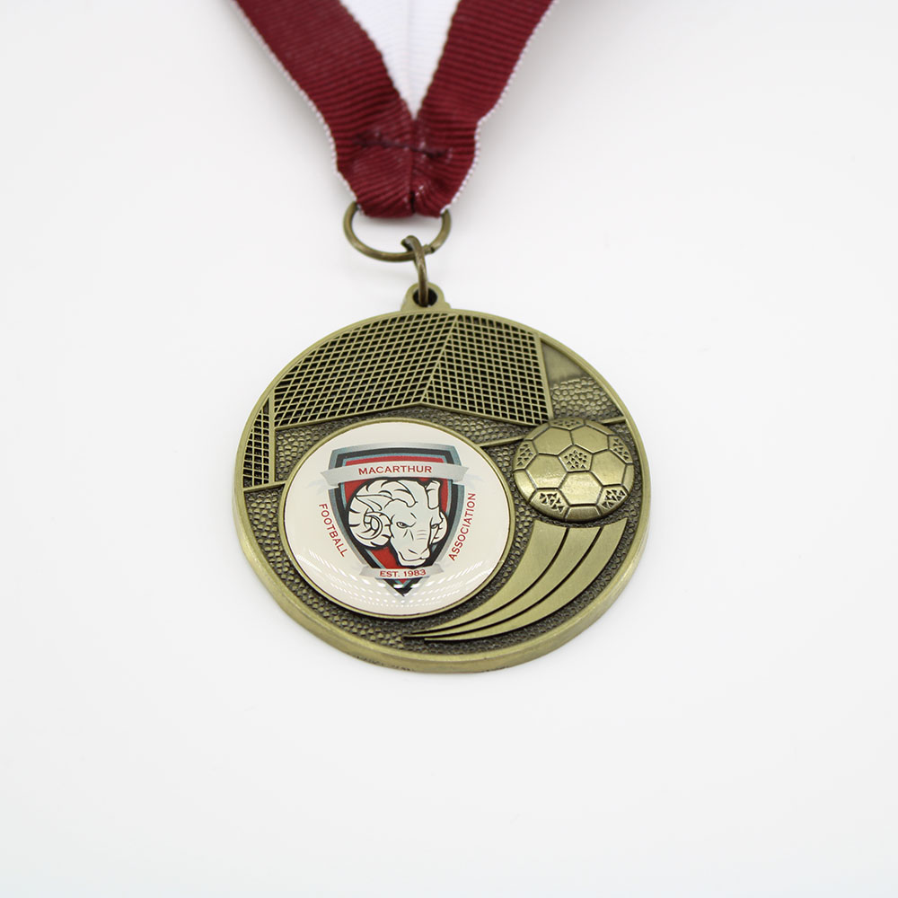 Bespoke Football Medals Sports Medals Epoxy Dome Medals