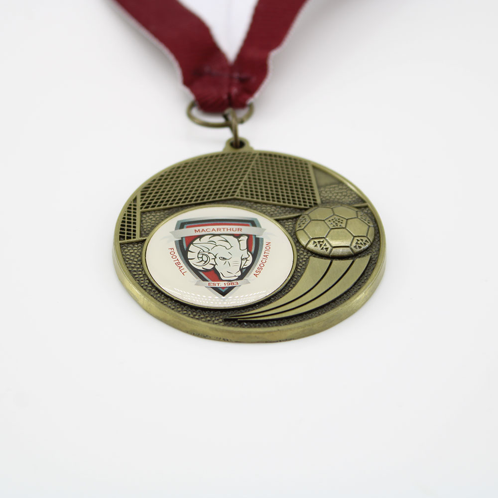 Bespoke Football Medals Sports Medals Epoxy Dome Medals