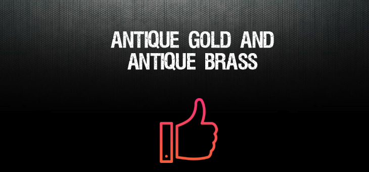 difference antique gold antique brass