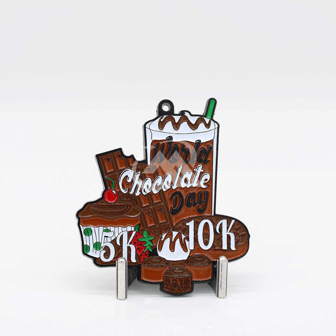 Custom Chocolate Run 10K Medals