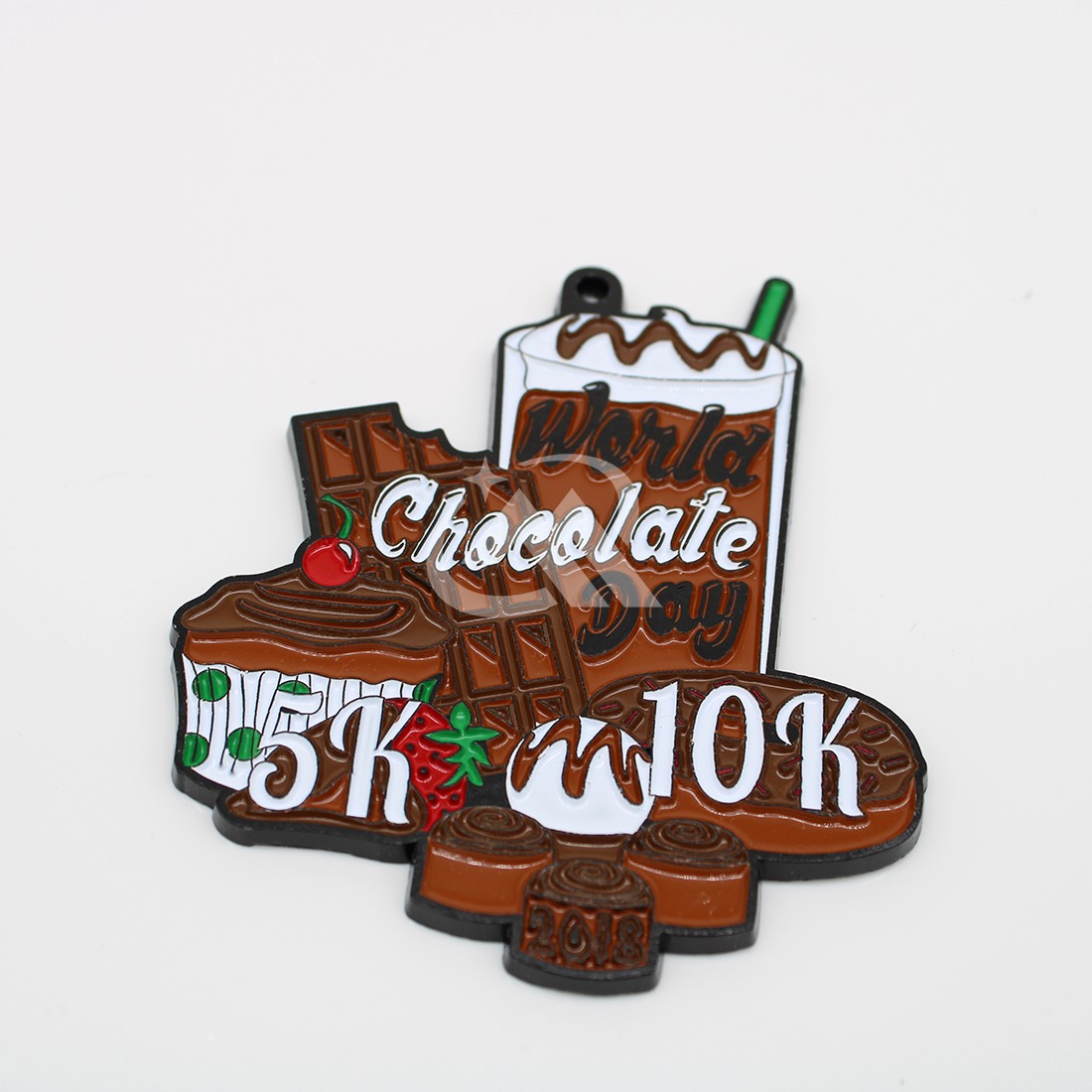 Custom Chocolate Run 10K Medals