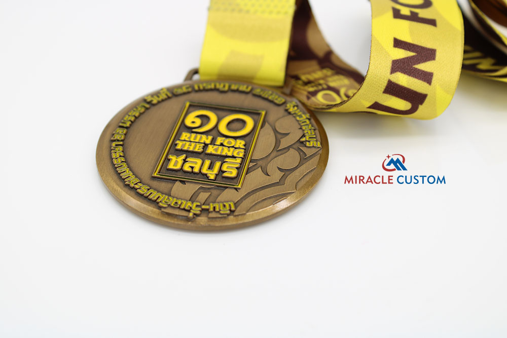 Custom Chonburi Run For The King 2019 Fun Run Medals