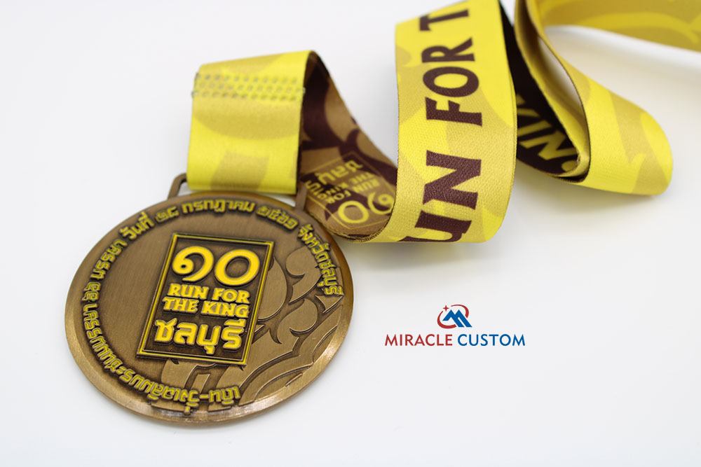 Custom Chonburi Run For The King 2019 Fun Run Medals