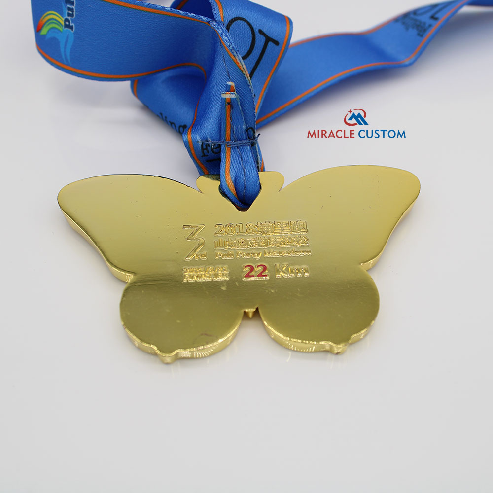 Custom 22KM Marathon Shiny Plating Medals