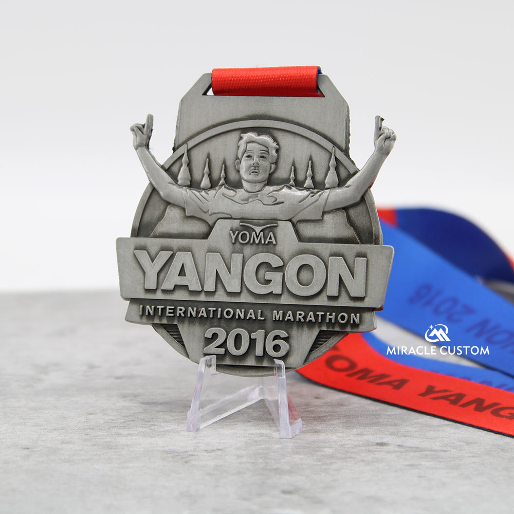 Custom Yoma Yangon International Marathon Medals