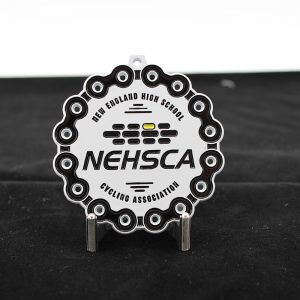 Custom Cycling Medals with Spray paint white color
