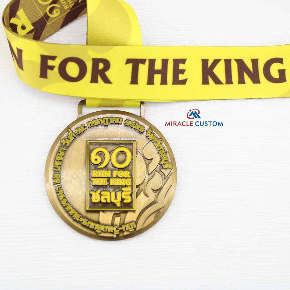 Custom Chonburi Run For The King 2019 Fun Run Medals