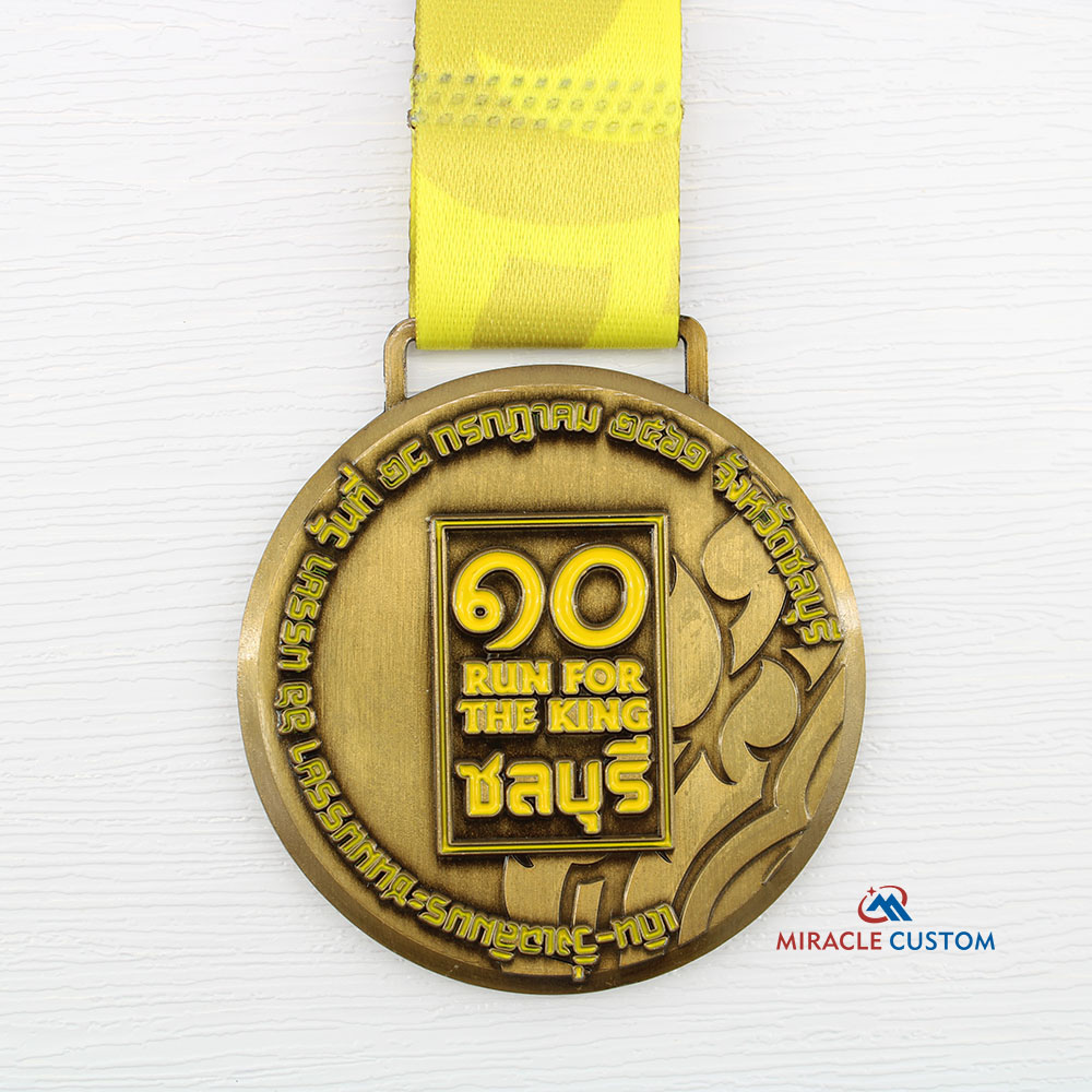 Custom Chonburi Run For The King 2019 Fun Run Medals