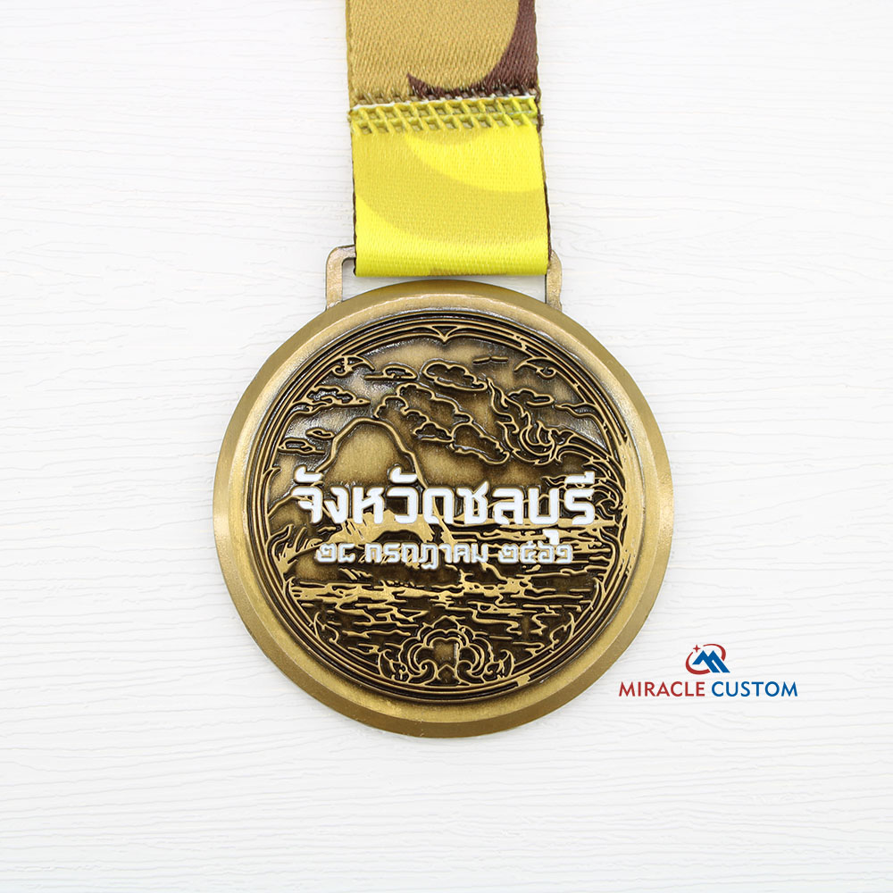 Custom Chonburi Run For The King 2019 Fun Run Medals