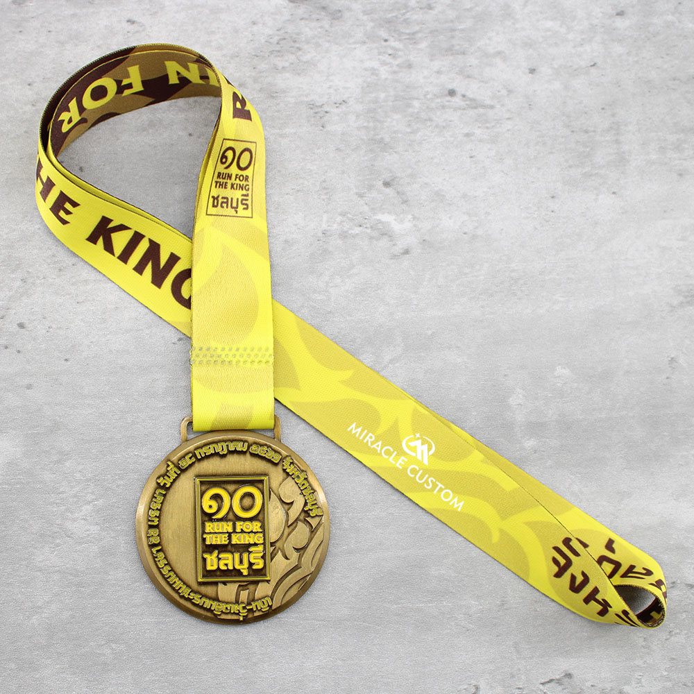 Custom Chonburi Run For The King 2019 Fun Run Medals