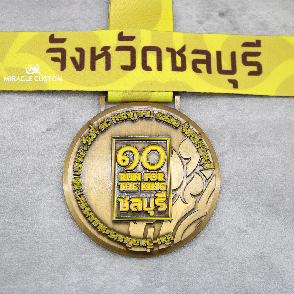 Custom Chonburi Run For The King 2019 Fun Run Medals