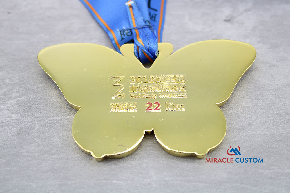 Custom 22KM Marathon Shiny Plating Medals