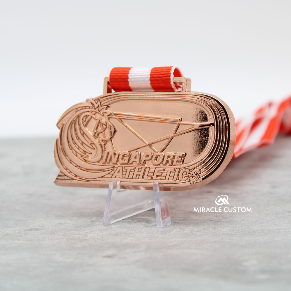 Custom Singapore Athletics Sports Medals