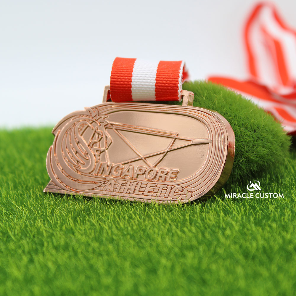 Custom Singapore Athletics Sports Medals