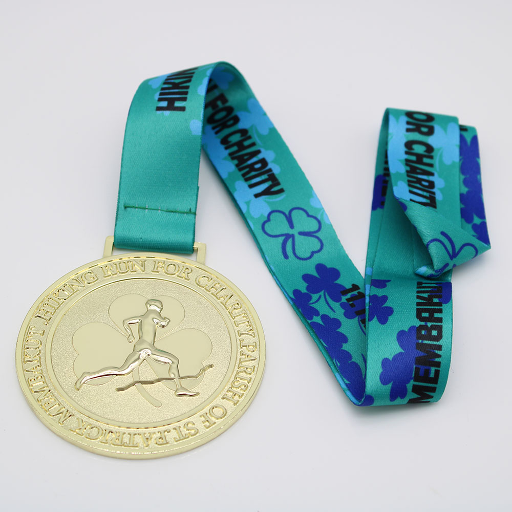 custom shiny race medals 10KM Finisher Medals