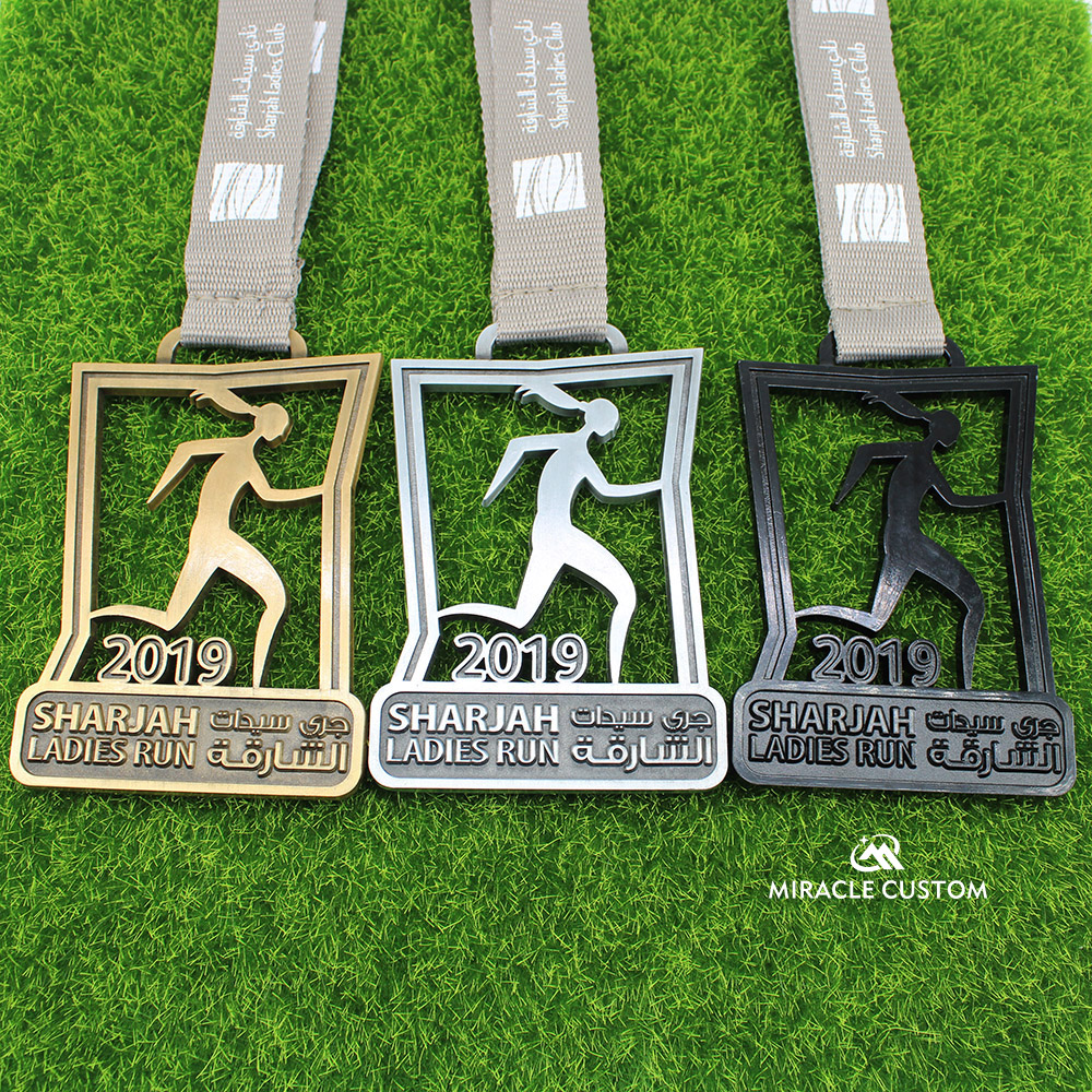 Custom Sharjah Ladies Run 2019 Sports Medals