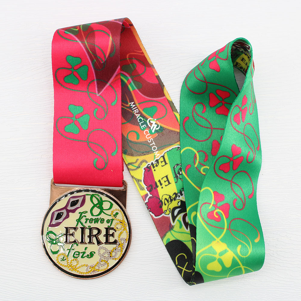 Custom Krewe of Eire Feis Race Medals