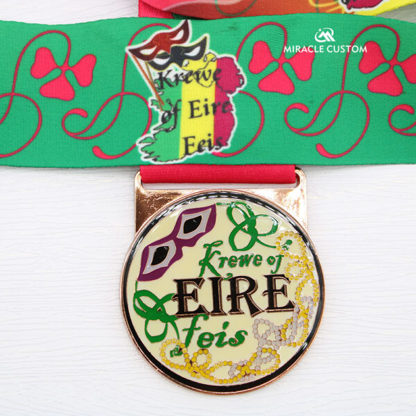 Custom Krewe of Eire Feis Race Medals