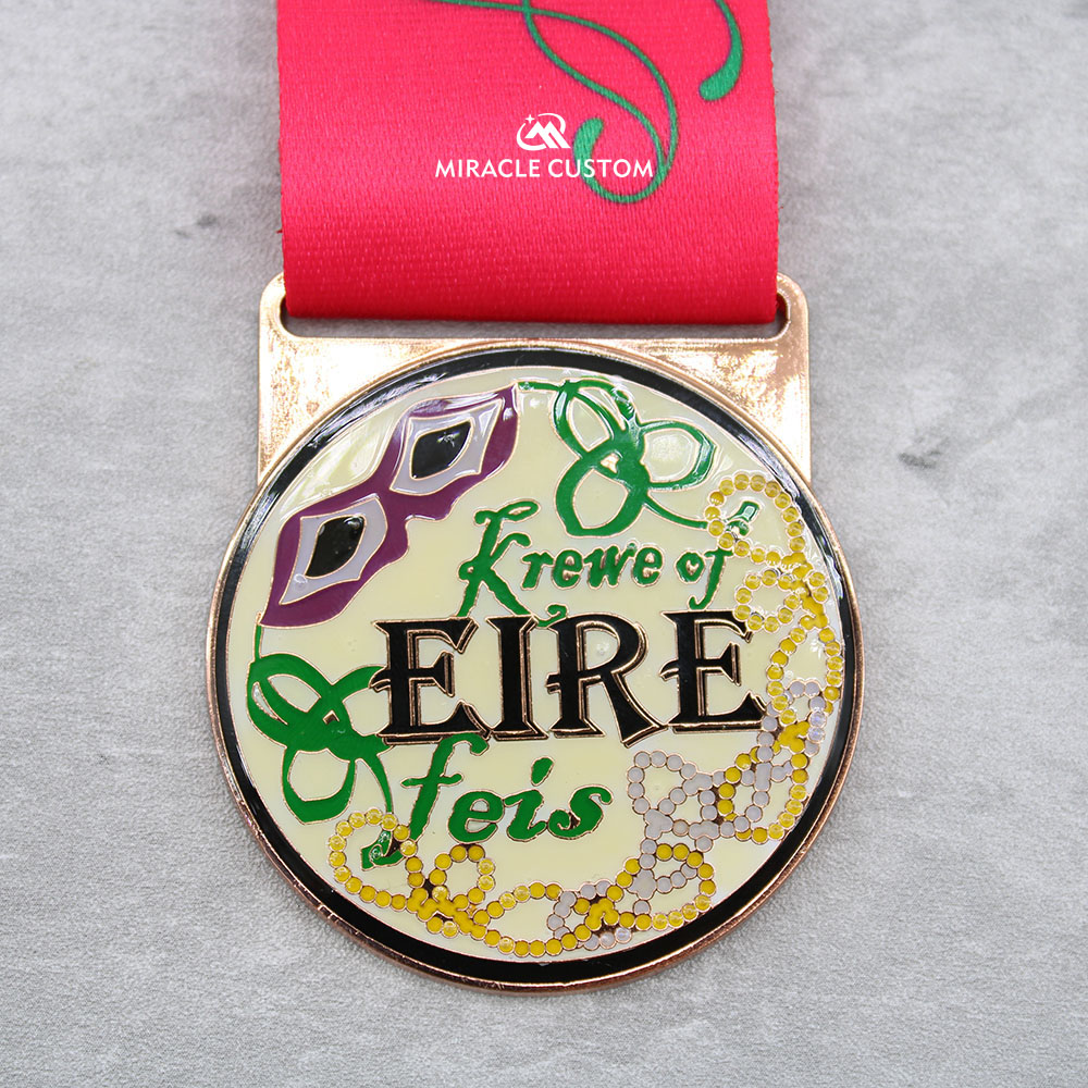 Custom Krewe of Eire Feis Race Medals