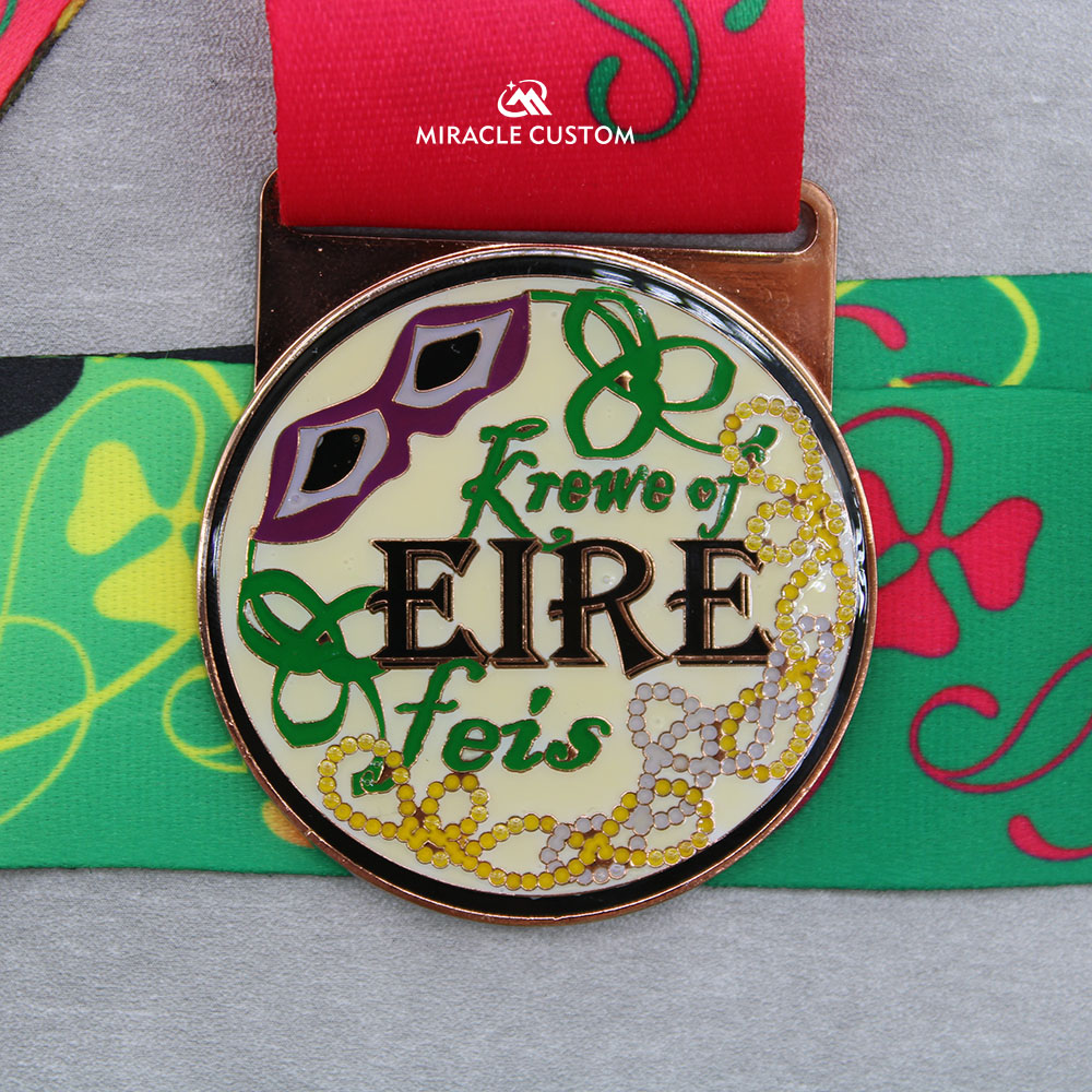 Custom Krewe of Eire Feis Race Medals