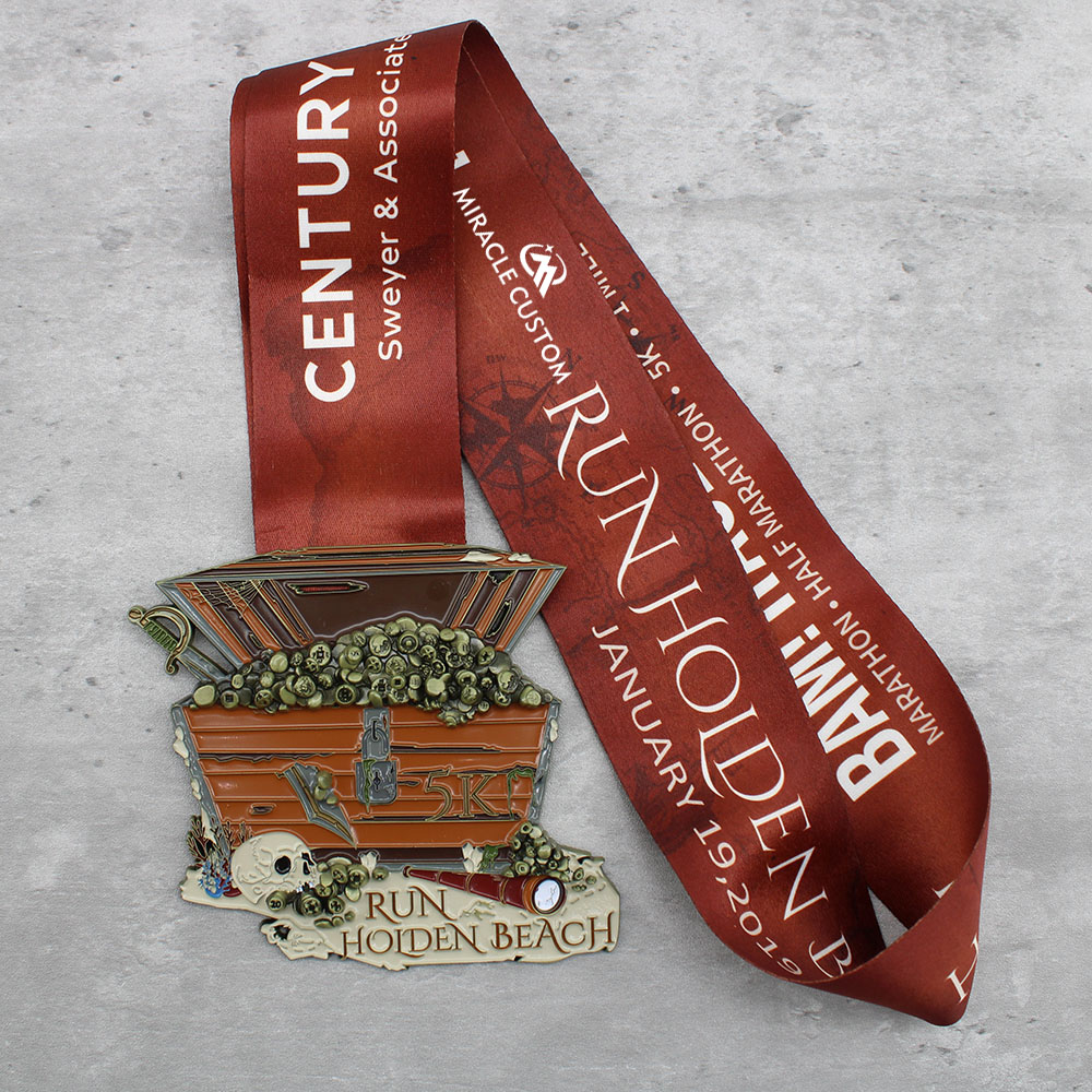 Custom Run Beach Medals 3D Sports Medals