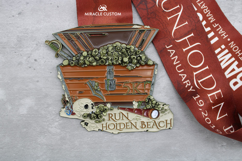 Custom Run Beach Medals 3D Sports Medals