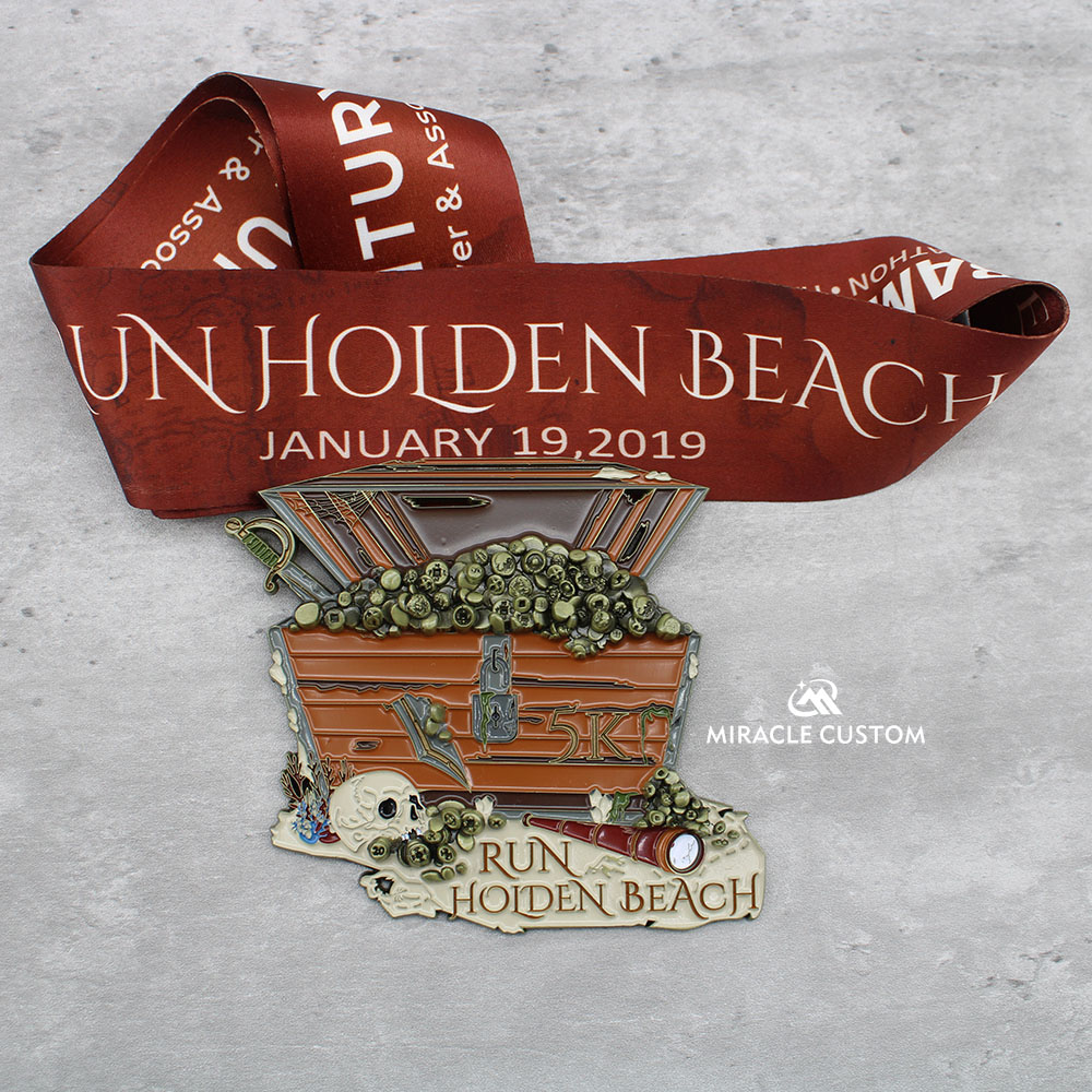 Custom Run Beach Medals 3D Sports Medals