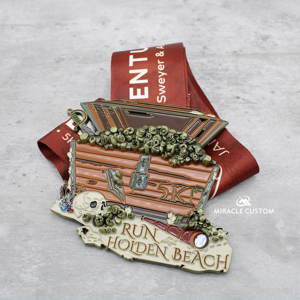 Custom Run Beach Medals 3D Sports Medals