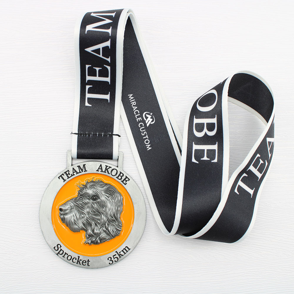 Custom Team AKobE Marathon Sprocket 35KM Finisher Medals