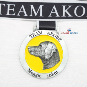 Custom Team AKobE Marathon Meggie 10km Finisher Medals
