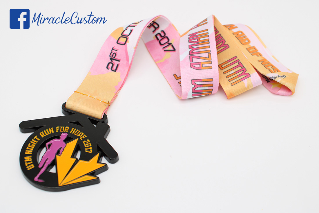 Custom cut out sports medals