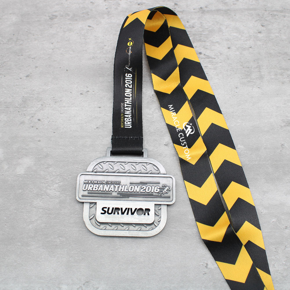 Singapore Men's Health Urbanathlon 2016 Multi-Obstacles Race Medals