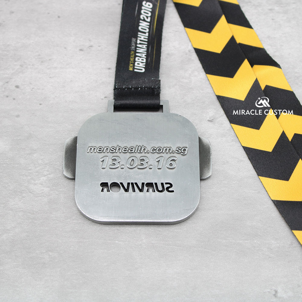 Singapore Men's Health Urbanathlon 2016 Multi-Obstacles Race Medals