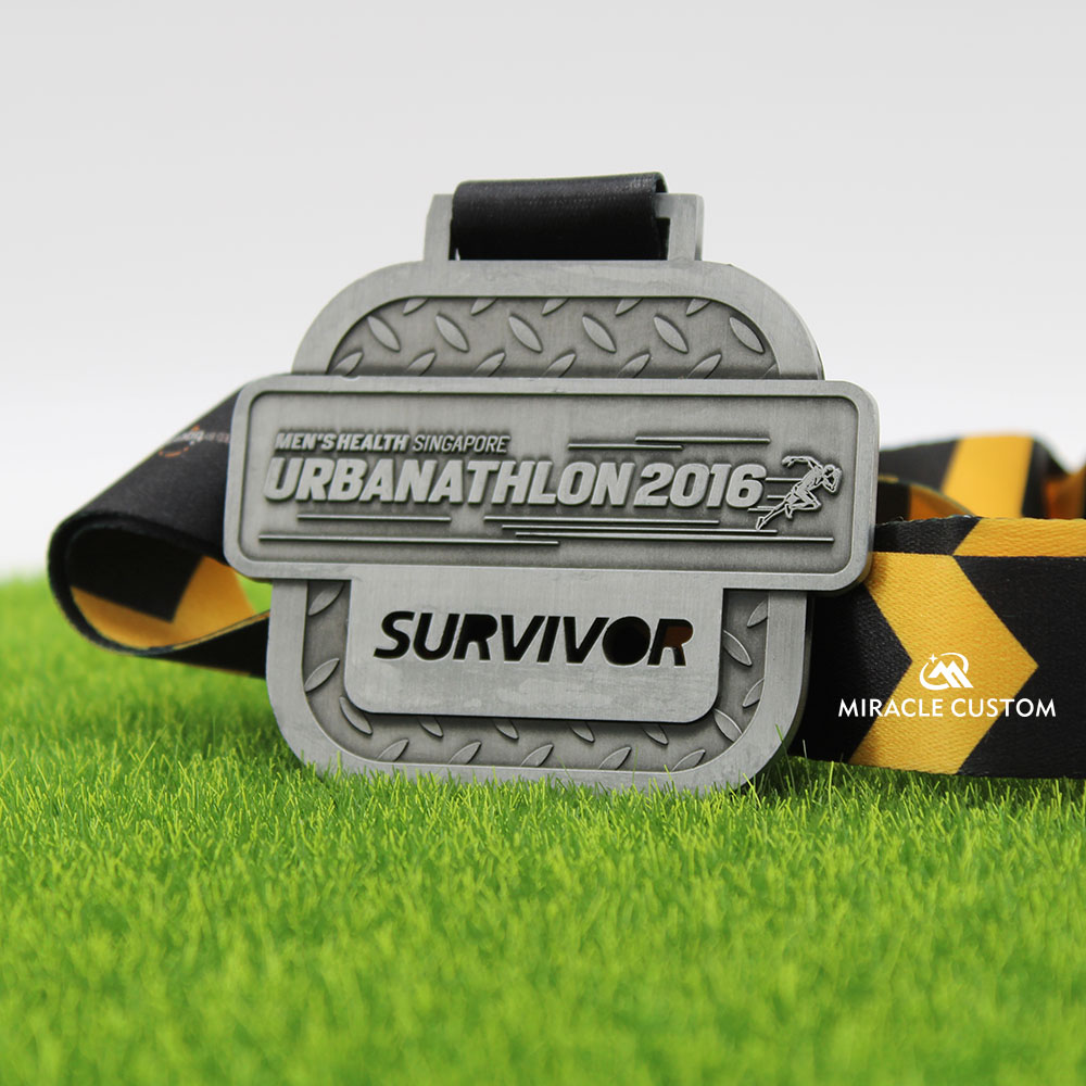 Singapore Men's Health Urbanathlon 2016 Multi-Obstacles Race Medals