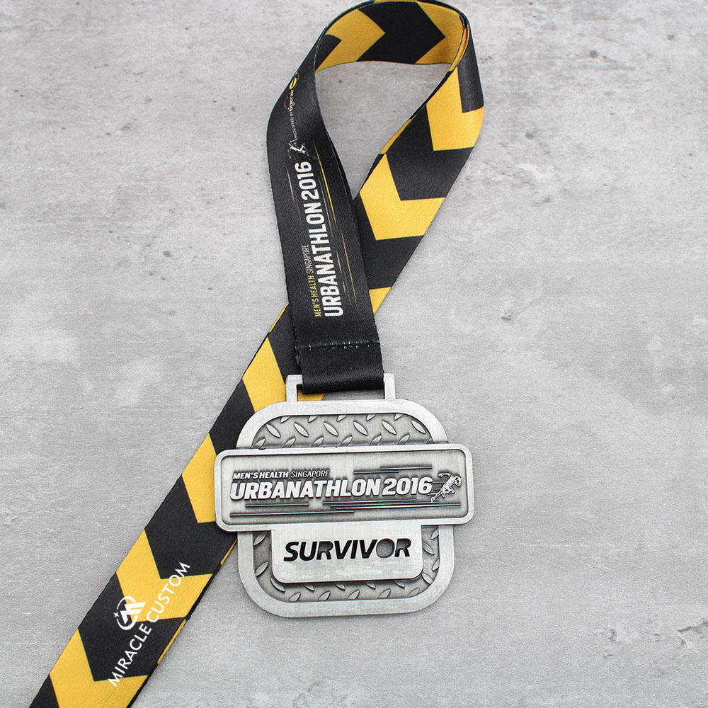 Singapore Men's Health Urbanathlon 2016 Multi-Obstacles Race Medals