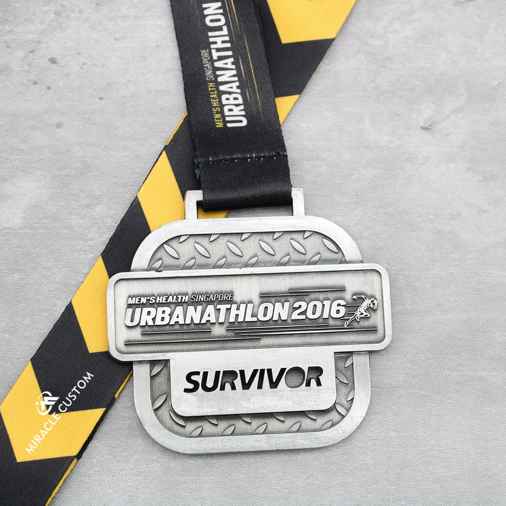 Singapore Men's Health Urbanathlon 2016 Multi-Obstacles Race Medals