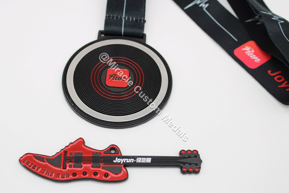 custom run the music medals