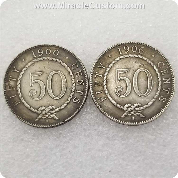 malaysia Sarawak 50 cents 1906 1900