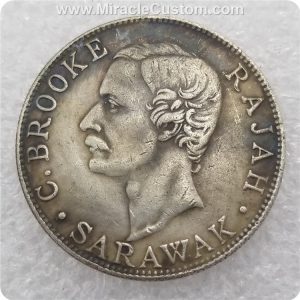 malaysia Sarawak 50 cents 1906 1900