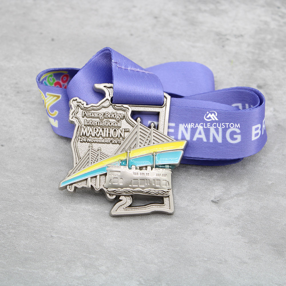 Custom Penang Bridge Marathon 10KM Run Finisher Medals