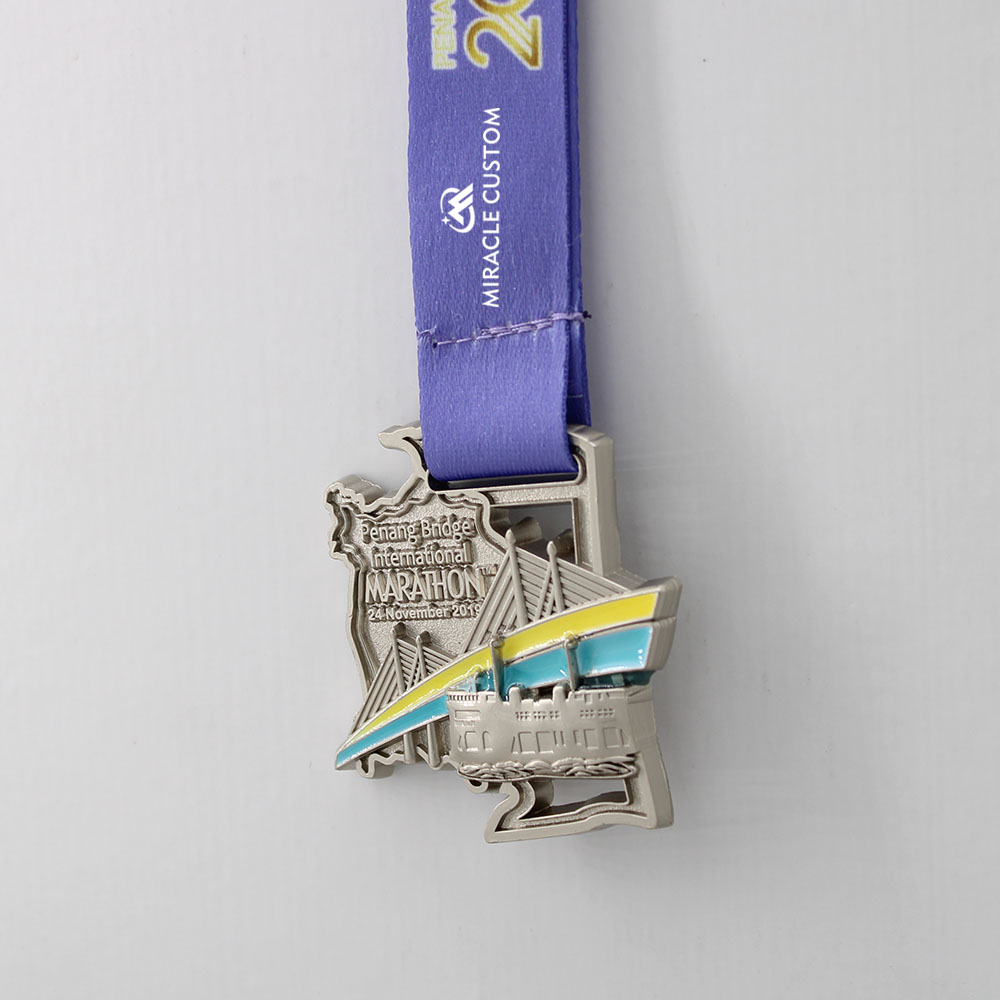 Custom Penang Bridge Marathon 10KM Run Finisher Medals