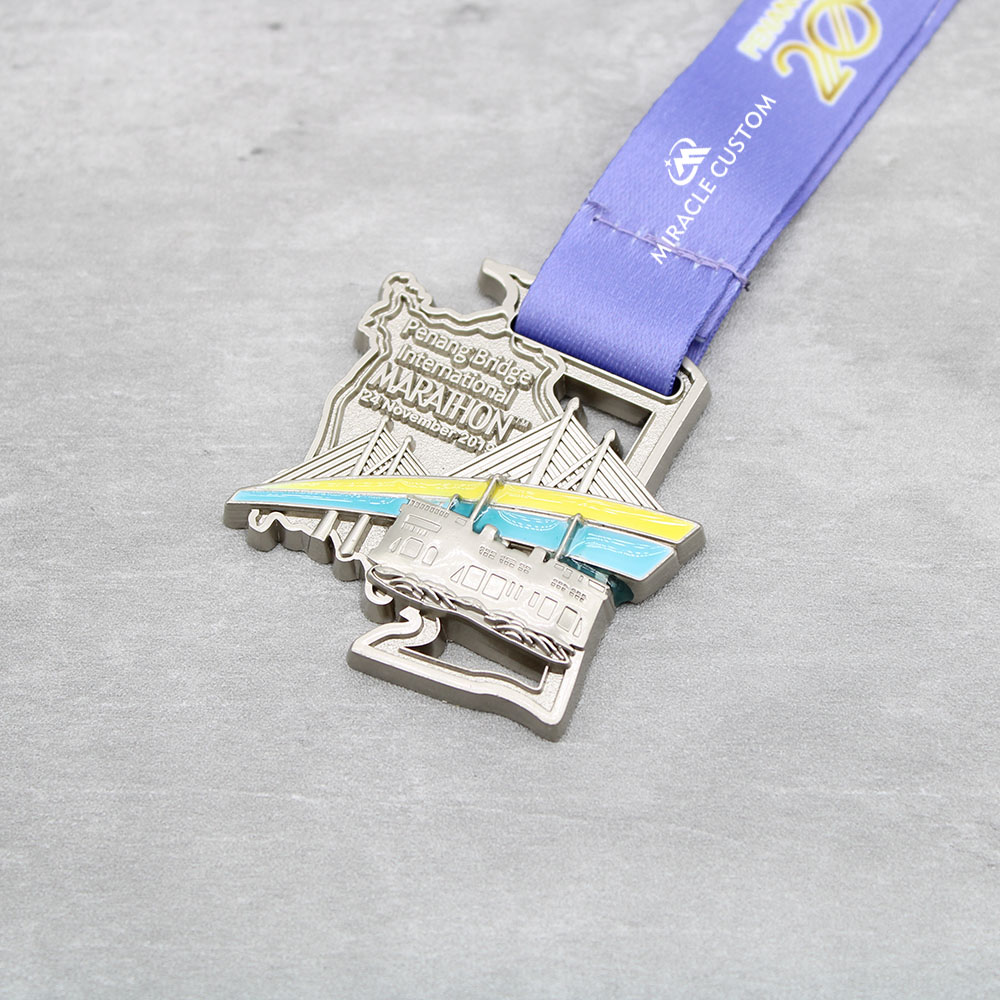 Custom Penang Bridge Marathon 10KM Run Finisher Medals