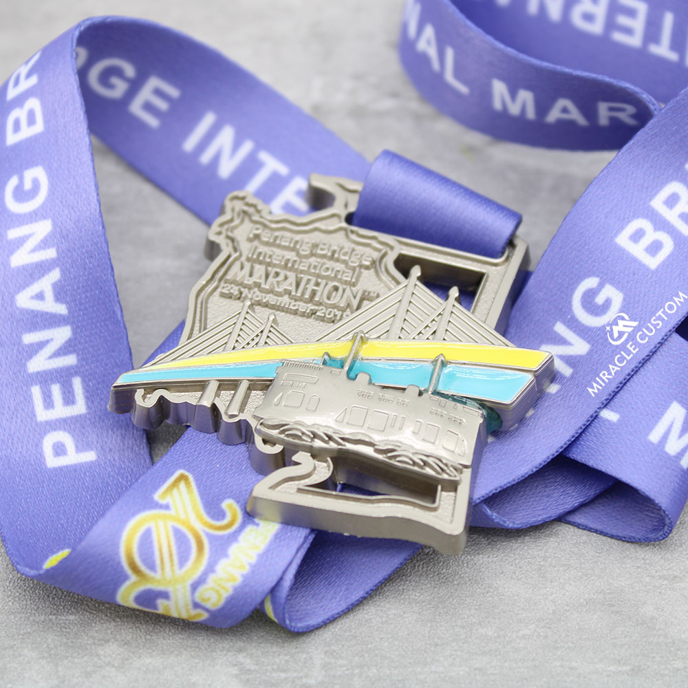 Custom Penang Bridge Marathon 10KM Run Finisher Medals