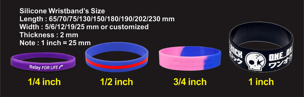 Silkscreen Silicone Wristband