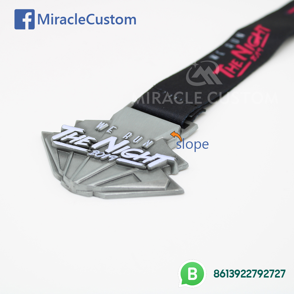 Custom Race Medals Finisher Medals with slope side