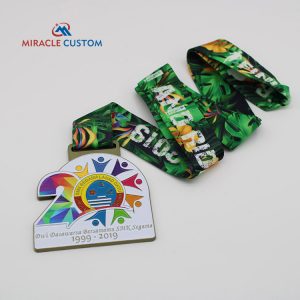 custom uv printed medals